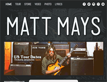 Tablet Screenshot of mattmays.com